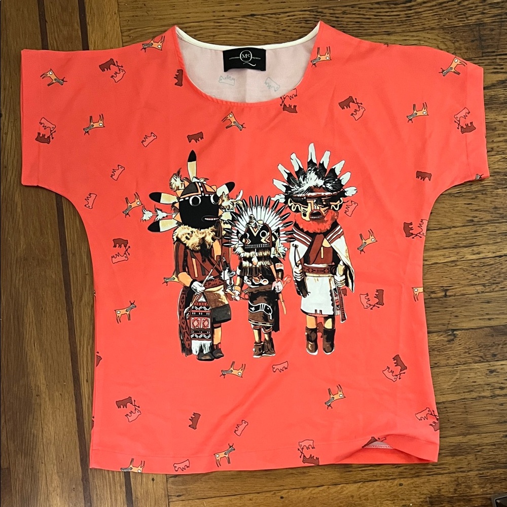 Alexander McQueen Coral Graphic Blouse